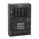 Set 12 Lumânări Negre pentru Ritualuri de Protecție