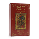 Cărți de Tarot cu Ghid Requiem Arcana, 78 de Cărți cu Ilustrații Gotice și ghid inclus