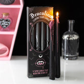 Set 4 Lumânări Conice Roz - Lacrimi de Vampir