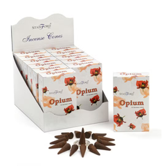 Conuri Parfumate Opium, 15 Conuri + Suport inclus