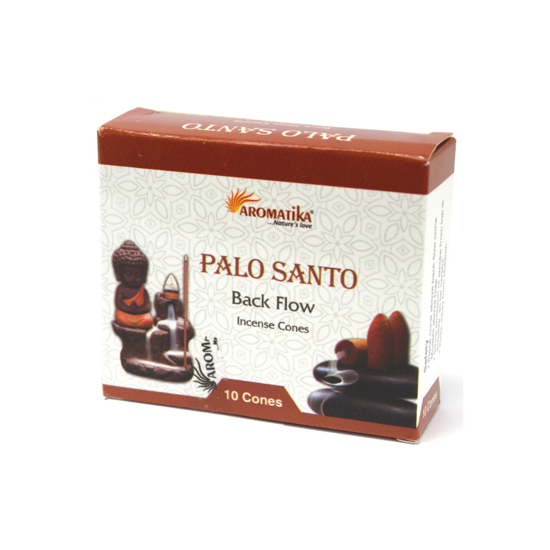 10 conuri parfumate backflow Palo Santo