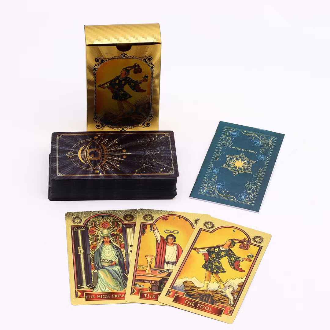 Set Tarot Ochiul Atotvăzător cu 78 de cărți și ghid în limba engleză