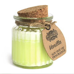 Lumânare parfumată din soia cu aromă de vanilie