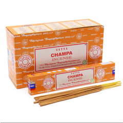 Bețișoare parfumate naturale, Satya Champa, 15 g, aprox 15 bucăți