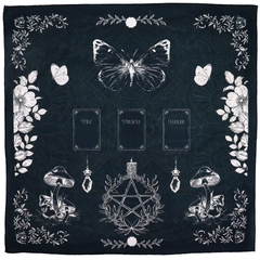 Pânză pentru Citirea Tarotului Magie Străveche, 75x75 cm, pentru etalări tarot și altar