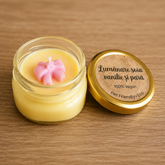 Lumânare Parfumată „Blândețe” din Ceară naturală de Soia – Vanilie și Pară (200 g)