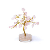Copăcel din cristale cu cuarț roz – Arborele Vieții pentru iubire, armonie și energie Feng Shui (aprox 6 cm)