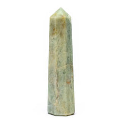 Obelisc din acvamarin (7–10 cm), calitate AA, pentru calm, comunicare, Feng Shui