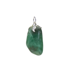 Pandantiv din aventurin verde natural, pentru noroc și prosperitate (1,5–3 cm)