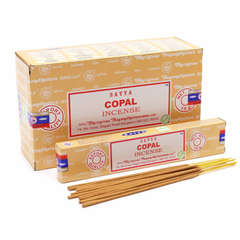 Bețișoare parfumate naturale, Satya Copal, 15 g, aprox 15 bucăți