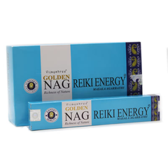 Bețișoare parfumate naturale, Golden Nag Energie Reiki, 15 g, aprox 15 bucăți