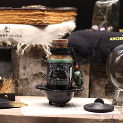 Amestec sare de baie Ancient Witch pentru Prosperitate, cu Cristal Aventurin, 490 g