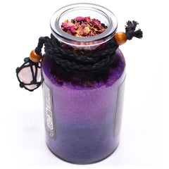 Amestec sare de baie Ancient Witch pentru iubire, cu Cuarț roz, 490g greutate totală