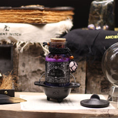 Amestec sare de baie Ancient Witch pentru iubire, cu Cuarț roz, 490g greutate totală