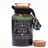 Amestec sare de baie Ancient Witch pentru Prosperitate, cu Cristal Aventurin, 490g greutate totală