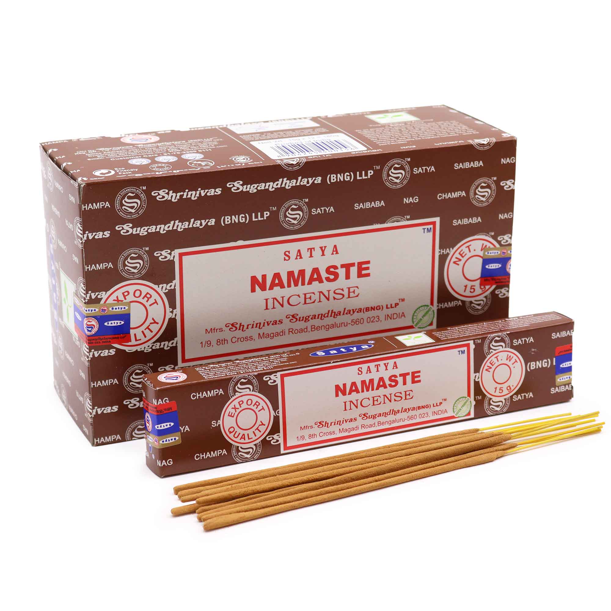 Bețișoare parfumate Satya Namaste - tămâie naturală indiană fabricată manual 15g