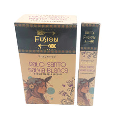 Bețișoare parfumate Golden Palo Santo și Salvie Albă 15g pentru purificare energetică și ritualuri spirituale