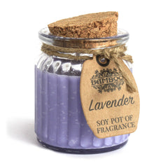 Lumânare parfumată din soia cu aromă de lavandă