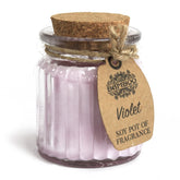 Lumânare parfumată din soia cu aromă de violete