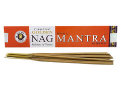 Bețișoare parfumate naturale, Golden Nag Mantra, 15 g, aprox 15 bucăți