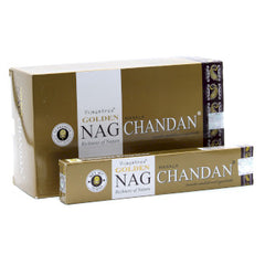 Bețișoare parfumate naturale, Golden Nag Chandan, 15 g, aprox 15 bucăți