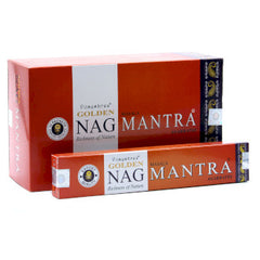 Bețișoare parfumate naturale, Golden Nag Mantra, 15 g, aprox 15 bucăți