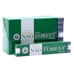 Bețișoare parfumate naturale, Golden Nag Forest, 15 g, aprox 15 bucăți