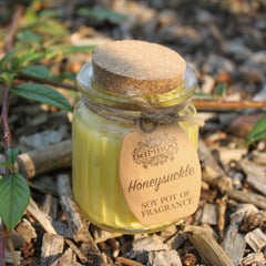 Lumânare parfumată din soia cu aromă de caprifoi