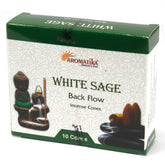 Conuri parfumate Salvie Albă White Sage fum curgător pentru purificare energetică și ritualuri de smudging