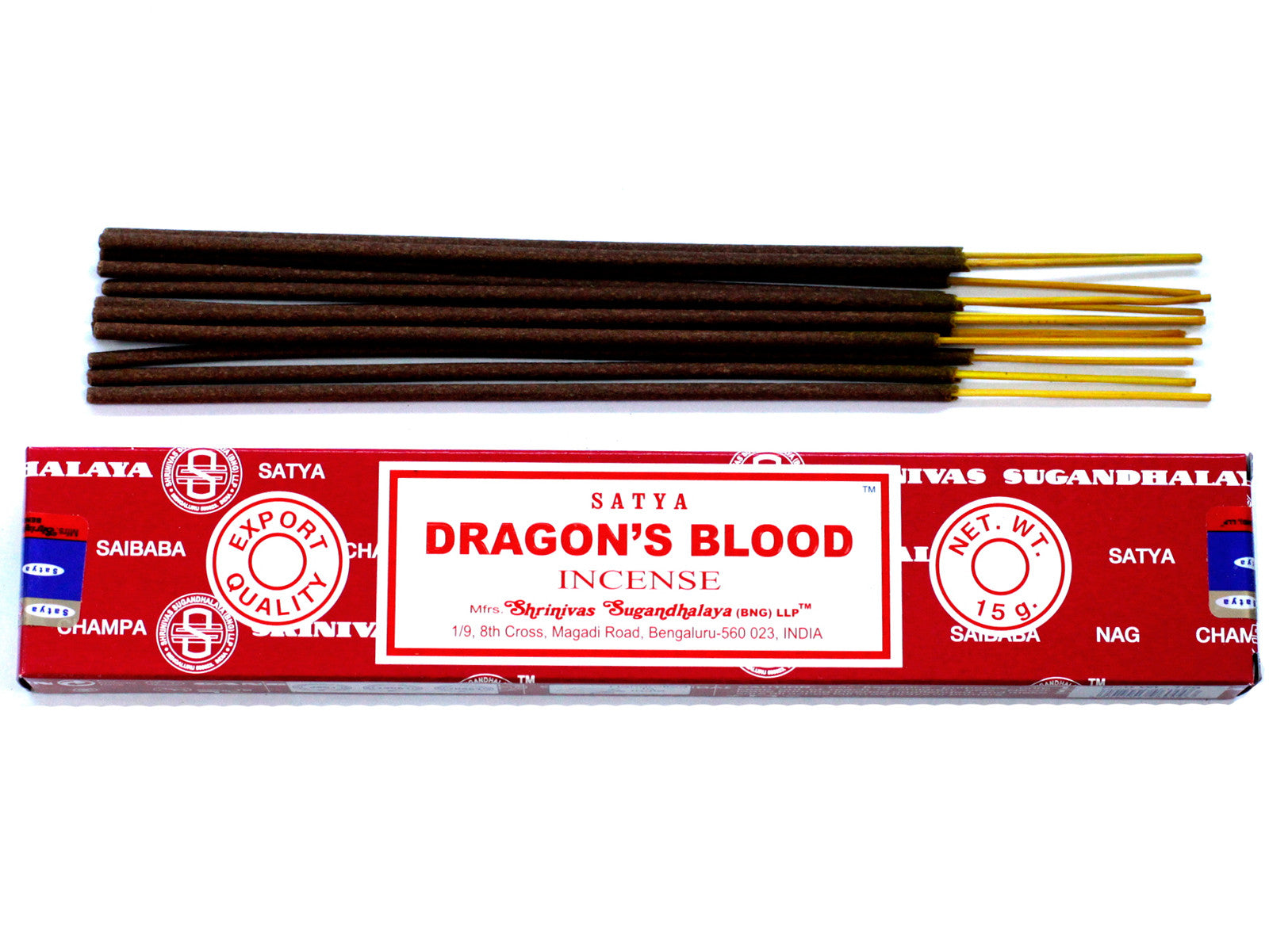 Bețișoare Parfumate Satya - Dragon Blood, 15g, 15 bucati