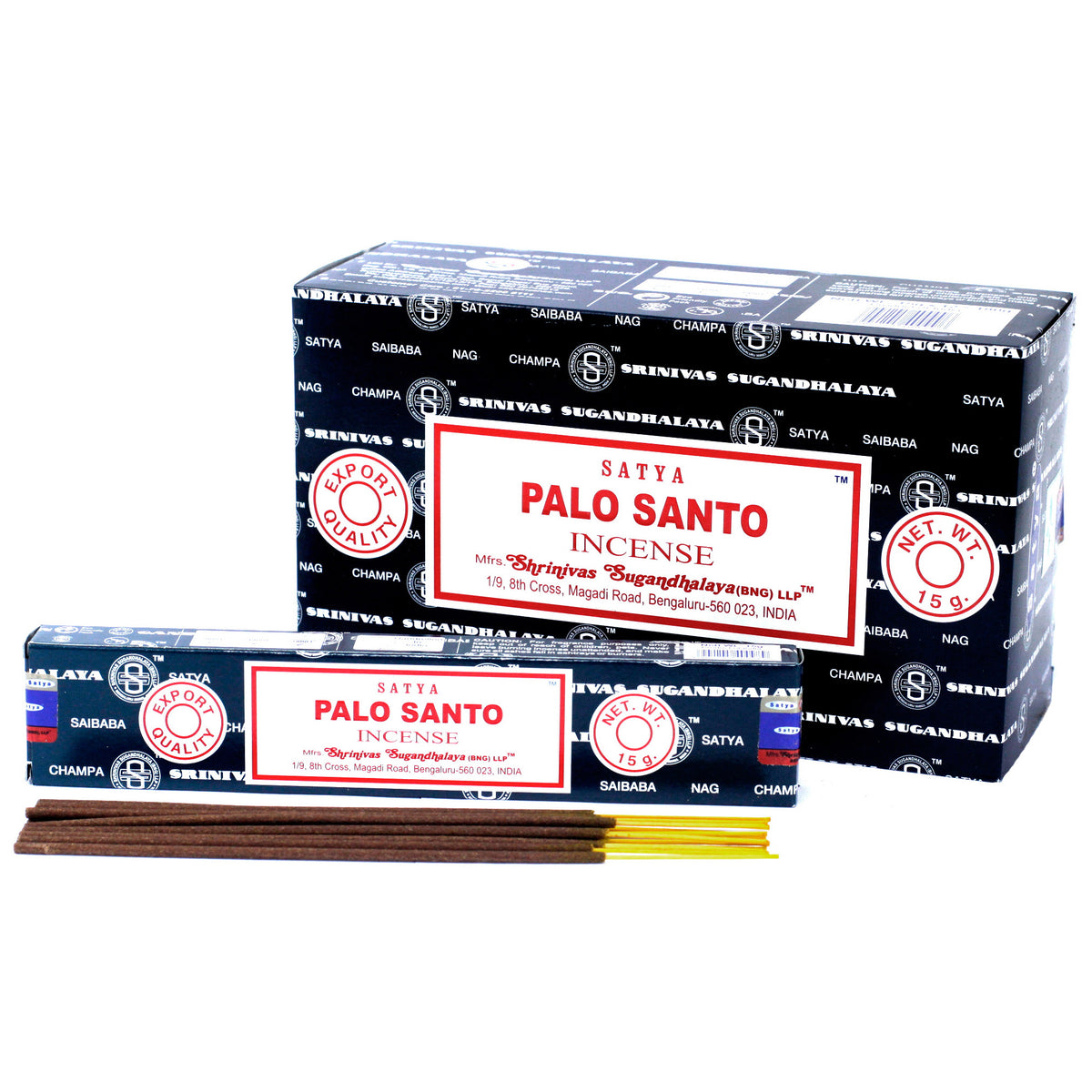 Bețișoare Parfumate Satya - Palo Santo, 15g, 15 bucati