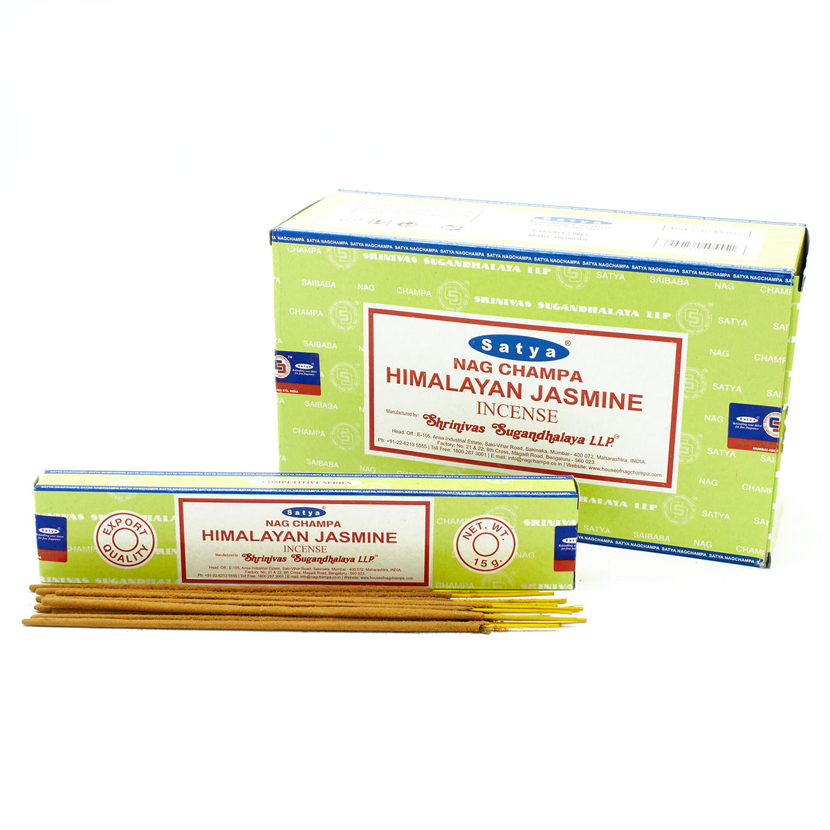 Bețișoare Parfumate Satya - Iasomie de Himalaya, 15g, 15 bucati