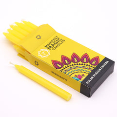 Lumânări Magice Ezoterice (pachet de 12) - Galben- Chakra Plexului Solar