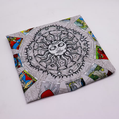 Pânză pentru Citirea Tarotului Arborele Vieții, 75x75 cm, pentru etalări tarot și altar