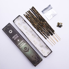 Bețișoare Parfumate cu Cristal de Labradorit – Arruda (10 buc + Cristal)