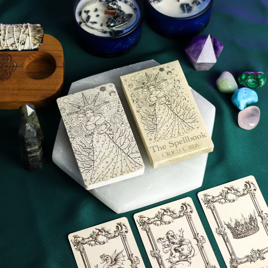 Set de Cărți Oracol Cartea Vrăjilor – 40 cărți cu simboluri mistice