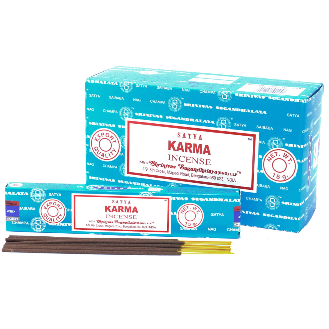 Bețișoare Parfumate Naturale Satya - Karma, 15g, aprox 15&nbsp;bucăți
