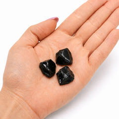 Cristale Brute de Obsidian Negru