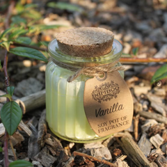 Lumânare parfumată din soia cu aromă de vanilie