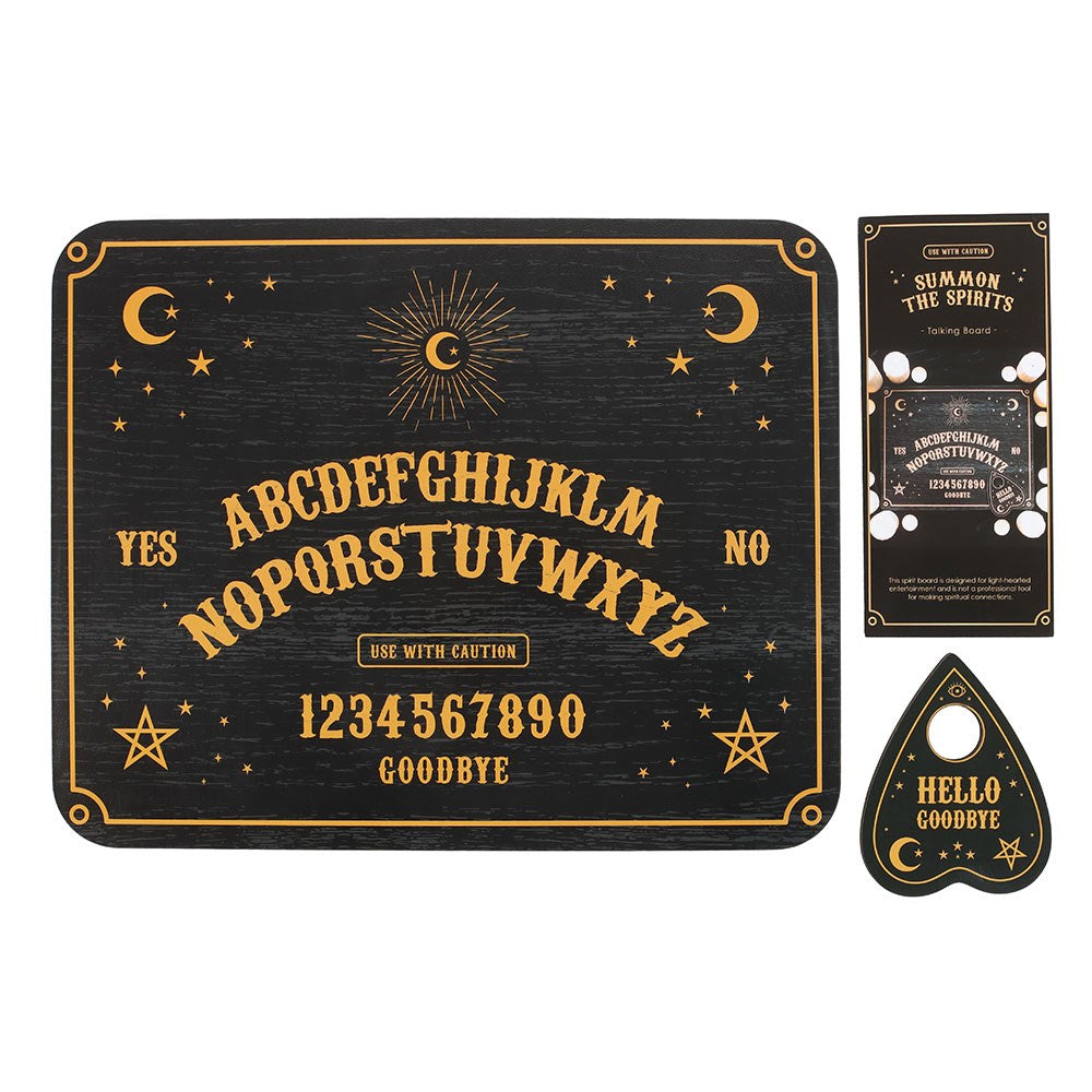 Placă Ouija Mistică - Pentagramă și Luni în Creștere