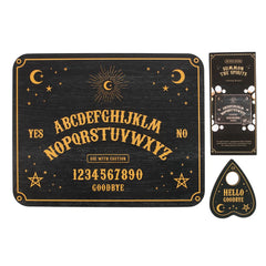 Placă Ouija Mistică - Pentagramă și Luni în Creștere