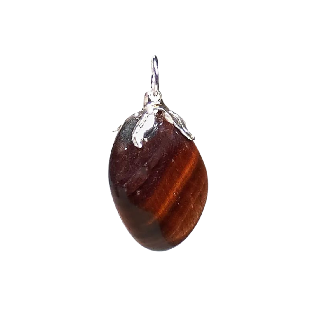 Pandantiv din ochi de pisică natural, pentru încredere și voință interioară (1,5–3 cm)