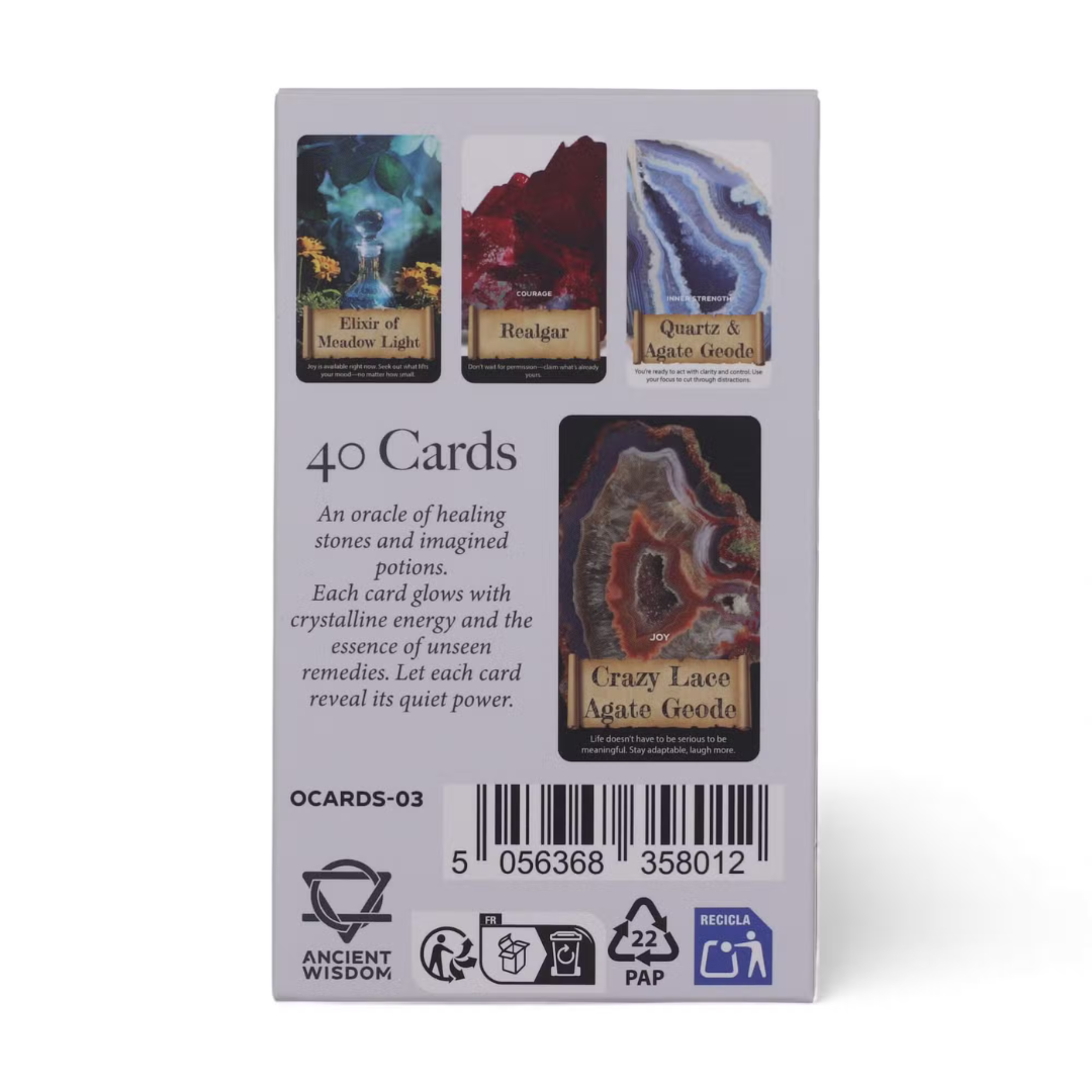 Set de Cărți Oracol Cristale și Elixire – 40 cărți inspirate de energia cristalelor