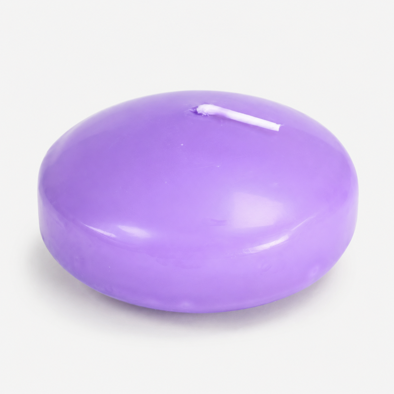 Lumânare mare Plutitoare culoare Violet, fără parfum, 7 cm (ardere 7-8 ore)