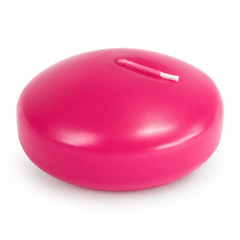 Lumânare mare Plutitoare culoare Roz Intens, fără parfum, 7 cm (ardere 7-8 ore)