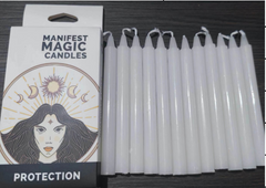 Set lumânări ivory (fildeș) ezoterice pentru ritualuri magice, practici wicca, vindecare spirituală și ceremonii de purificare energetică