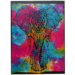 Pânză de perete Elefant pentru meditație, din bumbac, 78x112 cm