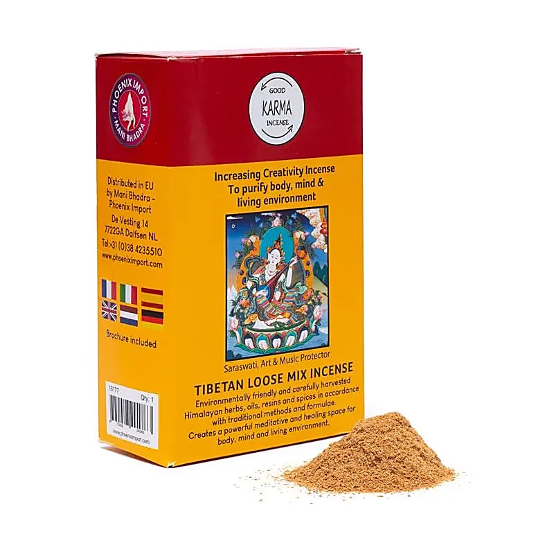 Pudră de tămâie tibetană – pachet mare 130-140 g, pentru inspirație și creativitate