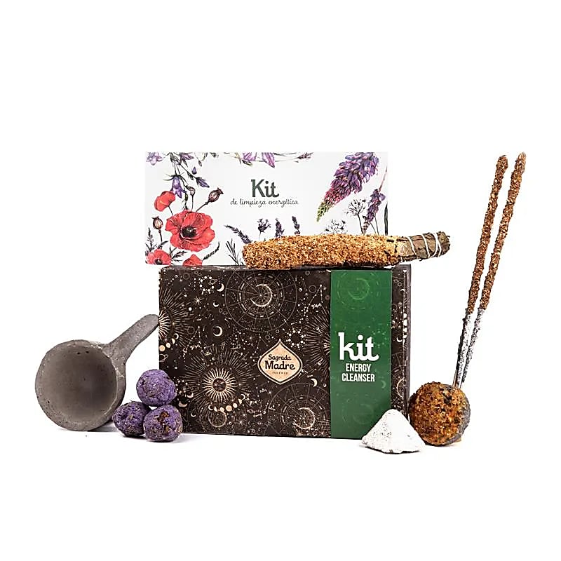 Sagrada Madre Set Cadou Aromatic cu Lavandă, Portocală și Tămâie pentru Purificare Energetică