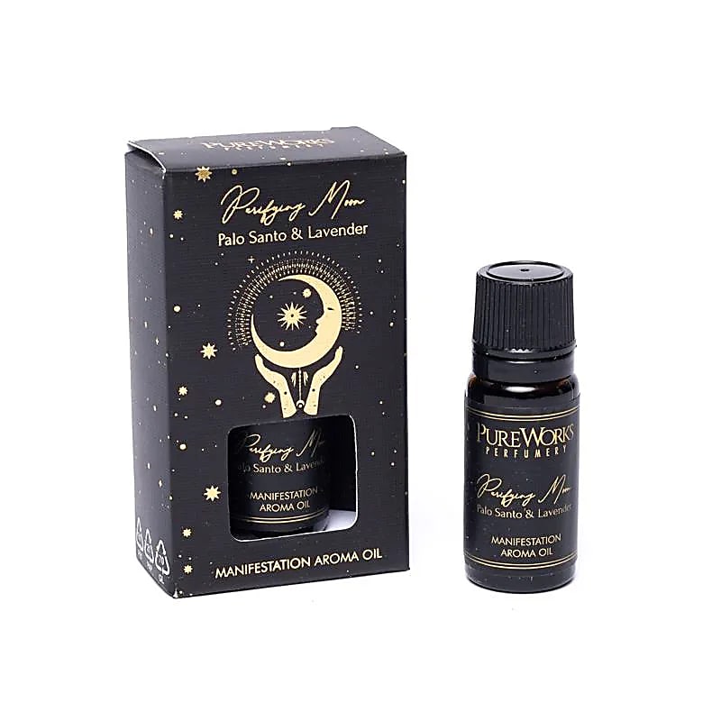 Ulei aromatic pentru manifestare sub energia lunii, cu aromă de palo santo și lavandă (10 ml)